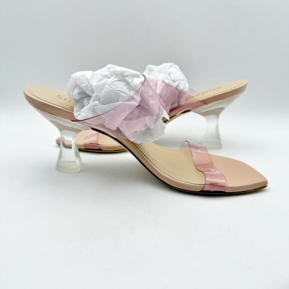 Stuart Weitzman Womens Kristal High Heel Sandals US 6.5 Pink Clear NIB - Picture 5 of 13